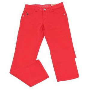 3808U pantalone bimbo ARMANI JUNIOR rosso red trouser pant kid boy - Picture 1 of 4