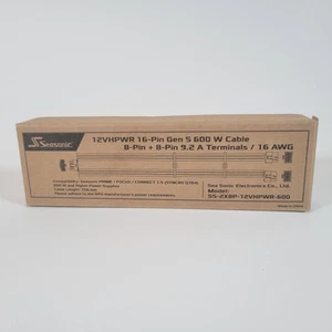 Seasonic Modular 12VHPWR 16-Pin PCIE5.0 ATX3.0 600W Power Cable - Afbeelding 1 van 4
