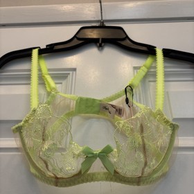 Agent Provocateur Jayce Bra In Neon Lemon BNWT 32C Festival Lingerie
