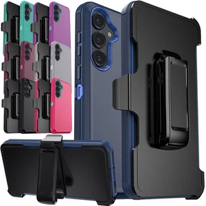 For Samsung Galaxy S25/S25 Plus/Ultra 5G Case Rubber Hybrid Cover / Holster Clip - Picture 1 of 70