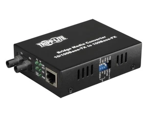Tripp Lite Multimode Fiber to Ether Media Converter, 10/100BaseT to 100BaseFX-ST - Picture 1 of 2