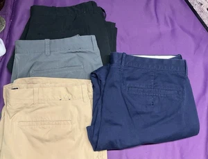 LOT of 3 J Crew Tech Shorts Golf Chino 36 9”Inseam, One Pair Of Flex Pants 36/30 - Picture 1 of 23
