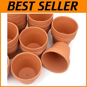 26 Pack 4" Terracotta Clay Pots with Drainage Hole - Picture 1 of 10