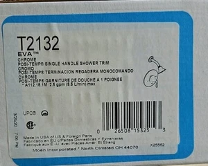 MOEN T2132 EVA Cromo Posi-Temp Kit de moldura de ducha de una sola manija - Imagen 1 de 2