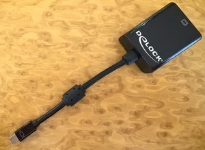 DeLOCK Adapter mini Displayport 1.2 Stecker auf VGA/SVGA Buchse (W)   #65256 - Bild 1 von 3