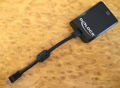 DeLOCK Adapter mini Displayport 1.2 Stecker auf VGA/SVGA Buchse (W)   #65256 - Bild 1 von 3