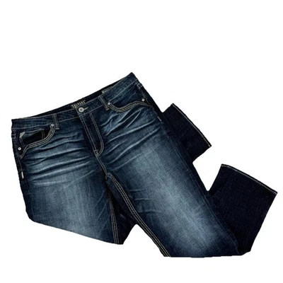 Salvage Supply Jeans Mens 40x32 Blue Anarchy Relaxed Straight Denim Buckle - Image 1 of 4