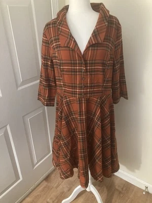 Hell Bunny Essence Of Autumn dress Size 3XL - Image 1 of 4