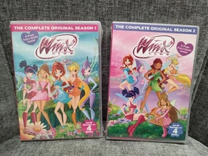 2014 WINX CLUB COMPLETE ORIGINAL SEASON 1 AND 2 DVD SETS LOT MAGICAL FAIRY GIRL - Foto 1 di 6