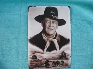 John Wayne 12x8 Bild auf Metall. - Bild 1 von 2