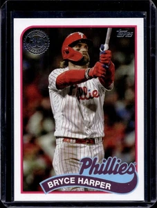 #89B2-11 Bryce Harper 1989 Topps Baseball 35th Anniversary Blue (Series Two) - Picture 1 of 2