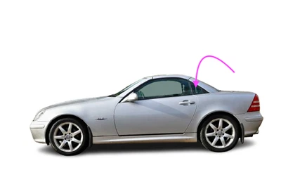 Fits 98-04 Mercedes Benz Convertible SLK230,320,32 AMG Left Quarter Window Glass - Image 1 of 4