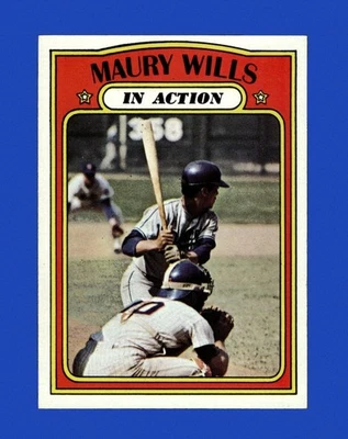 1972 年 Topps Set-Break #438 Maury Wills Ia EX-EXMINT *GMCARDS* — 第 1/2 张图片