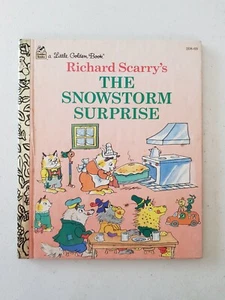 Little Golden Book - Richard Scarry's The Snowstorm Surprise 1995 HC - Picture 1 of 5
