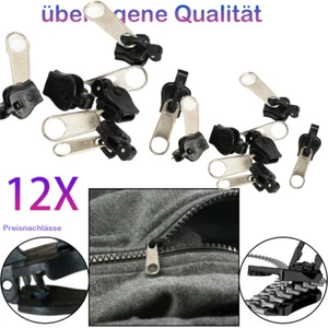 12PCS Universal Repair Ersatz Head Reißverschluss Reparatur Set Zipper Schieber - Bild 1 von 20