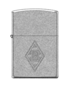 Zippo Borussia Mönchengladbach antik Chrom graviert Feuerzeug Sturmfeuerzeug NEU - Bild 1 von 2