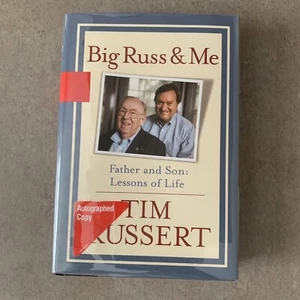 Tim Russert Big Russ & Me SIGNED  HC/DJ - First Edition - Picture 1 of 6