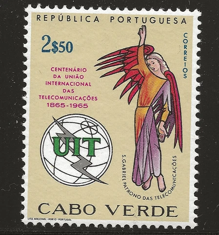 Cape Verde Scott #329, Single 1965 Complete Set FVF MNH Cover