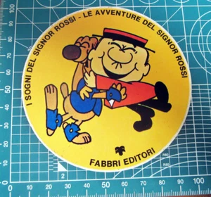  LE AVVENTURE DEL SIGNOR ROSSI FABBRI KLEBER  ADESIVO STICKER VINTAGE ORIGINAL - Bild 1 von 1