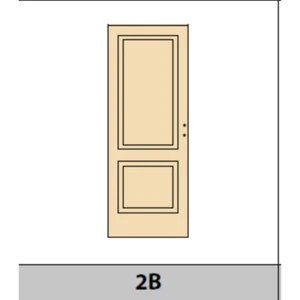 ANTA BATTENTE E SCORREVOLE ECO QUADRA 2B LACCATO BIANCO - Imagen 1 de 1