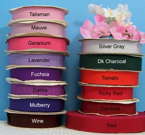 7/8" (22mm) Petersham Cotton Rayon Grosgrain Ribbon (BTY) - Picture 1 of 1