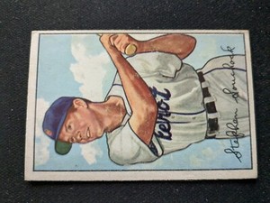 1952 Bowman Baseball Card # 235 Steve Souchock - Detroit Tigers RC (VG/EX)