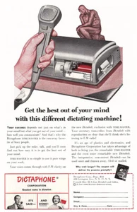 1953 Dictaphone: Get the Best Vintage Print Ad - Picture 1 of 1