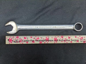 Vtg BLUE LINE Tools 7/8" CW-28 SAE Chrome Combination Wrench 12 Point FREE SHIP - Picture 1 of 4
