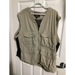 Duluth Trading Vest Brown Zip Cargo Pockets Fishing Utility Hunting XXL - Picture 1 of 2