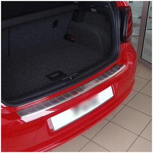 Protector de borde de carga de acero inoxidable adecuado para VW Polo 5 6C Cross 2014-2017 - Imagen 1 de 6