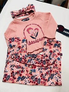 Limited Too Baby Girls 3 Piece set NWT 6/9 month pant set with head band - Picture 1 of 9
