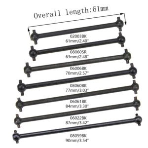 2PCS/4PCS Dogbone Driven Shaft Length 61 63 70 77 84 87 89.5 100mm For rc Car - Picture 1 of 9