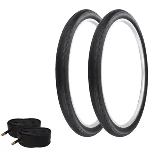 PRO+ Bicycle TIRES 29" x 2.125" All Black SEMI-Slick CITY (2) TIRES & TUBES - Picture 1 of 1