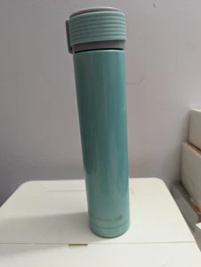 Asobu Skinny Mini Vacuum Double Wall 18/8 Stainless Steel Water Bottle 8oz Teal - Picture 1 of 5