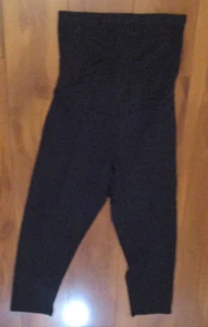 Motherhood Maternity Secret Fit Yoga Stretch Cotton Legging Capri Pant Large - Picture 1 of 3