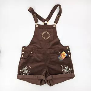 The Lord Of The Rings Corduroy Overall Shorts Women Size 1X The One Ring Cosplay - Picture 1 of 13