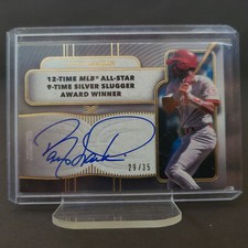 2021 Topps Definitive Legendary Collection Auto Barry Larkin #LAC-BL 29/35 Reds