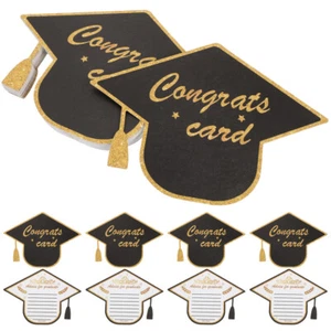 30PCS Graduation Cap Shape Greeting Cards Paper Gift Cards Graduation Gifts - Picture 1 of 11