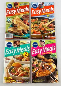 Lot of 4 Pillsbury Easy Meals Recipe Booklets Grill Chicken Hamburger Fast Meals - Picture 1 of 6