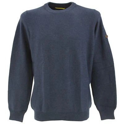  CAMEL ACTIVE Herren Pulli Pullover Strick Rundhals mit Wollanteil blau 25791 - Bild 1 von 2