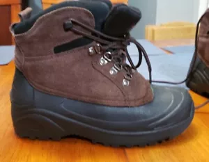 Falls Creek Mens Insulated Winter Boots sz 8 3M Thinsulate 200g water resistant - Picture 1 of 8