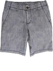 Boys Steel Blue Denim Jeans Shorts Adjustable Waist Pants - Picture 1 of 1