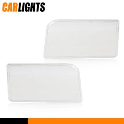 Fit For 1992-96 Ford F150 F250 F350 Bronco 1 Pair Clear Headlights Lens Cover Foto 1 de 4
