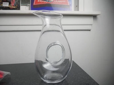 "Jarra de vino de vidrio con orificio para donut 50 OZ, 12""" Foto 1 de 3