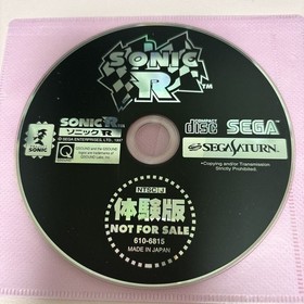 SEGA SATURN Sonic R Demo Version For Disc Only