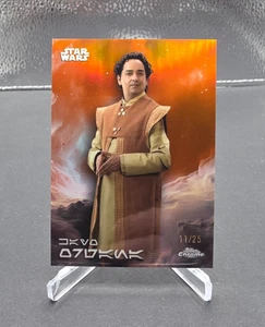 2025 Topps Chrome Star Wars Kayo Organa Orange Refractor /25 Card #AV-127 - Picture 1 of 2