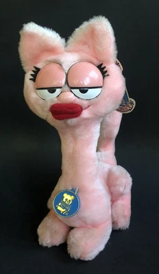 Peluche vintage 1984 Arlene Dakin Garfield Friends peluche rosa gato 12" Foto 1 de 4