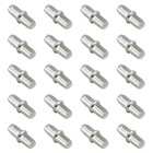 Piutouyar 50Pcs 5mm Shelf Pins Cabinet Pegs Metal Round Shape, Silver