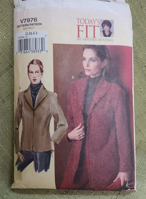 Chaqueta Misses patrón de costura patrones de moda ajuste de hoy por Sandra Betzina #V7976 Foto 1 de 4