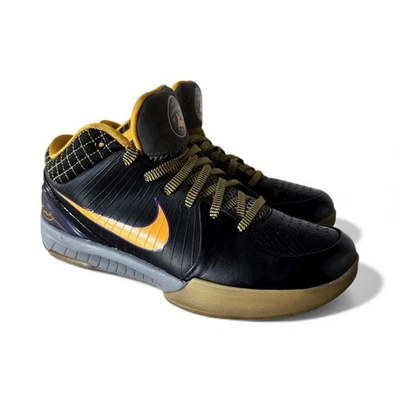 Nike Zoom Kobe IV 4 2009 Carpe Diem 344335–001 Black Gold Gray Men’s Size 10 - Image 1 of 4